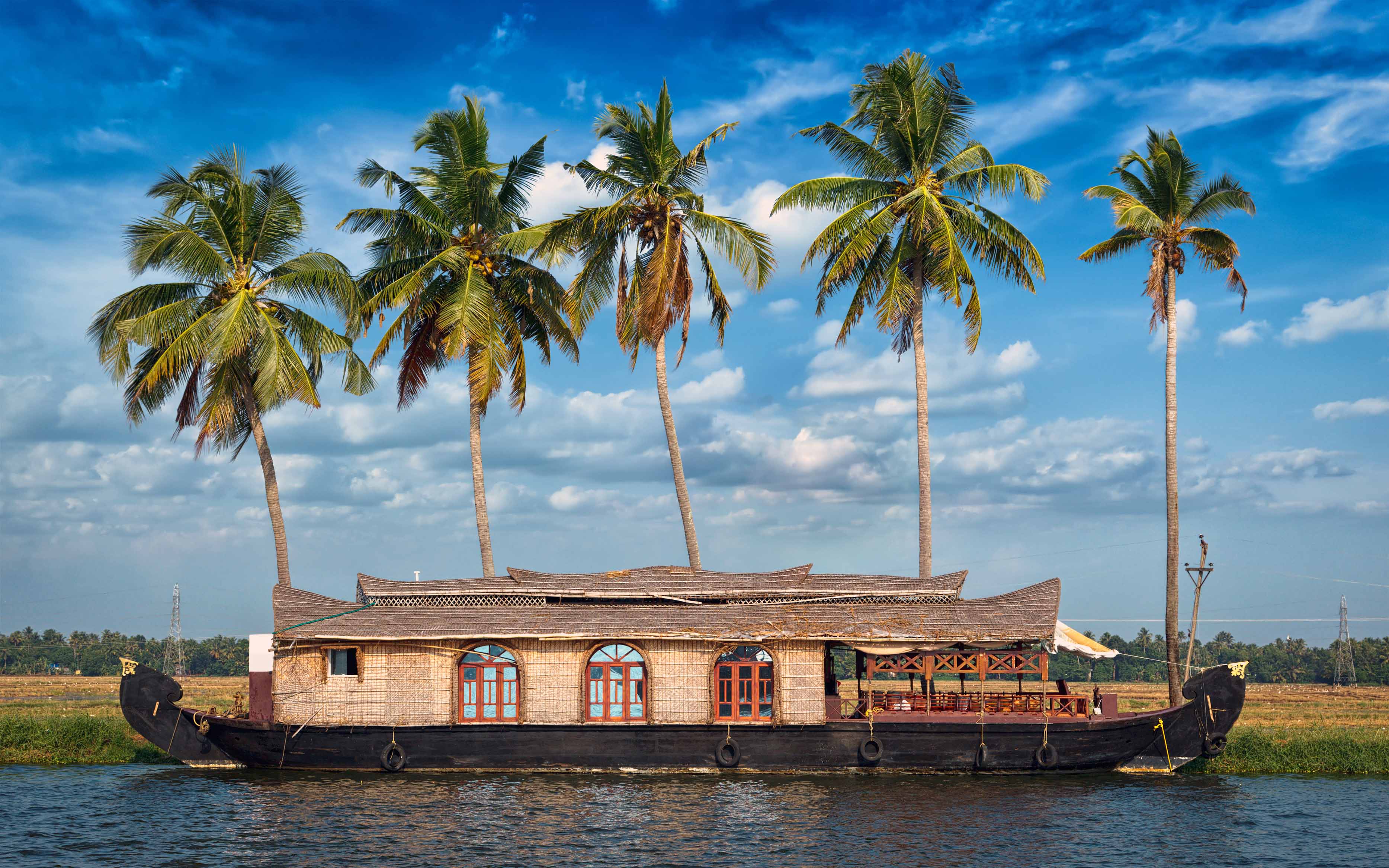 Houseboat at Dusk — Kerala